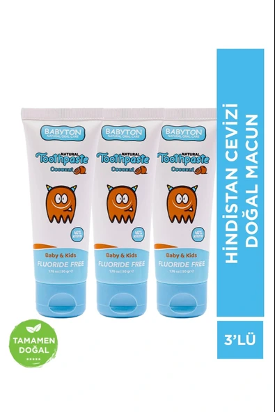 SET 3'LÜ Hindistan Cevizi Diş Macun 50 gr ürün görseli 1