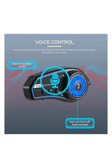 monero Prorider Bluetooth Motosiklet Kask İnterkom ürün görseli 1