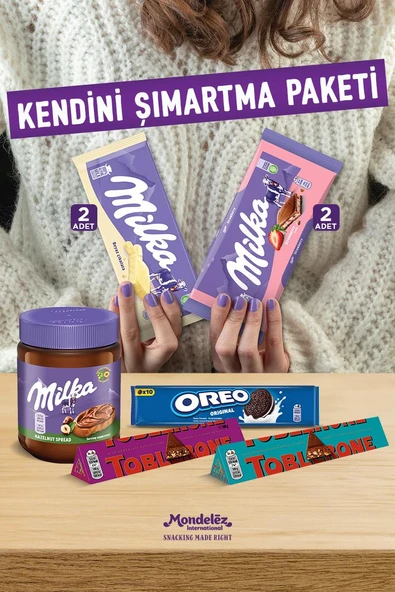 Kendini Şımartma Paketi- (Çikolata-Bisküvi-Sürülebilir Çikolata) ürün görseli 1
