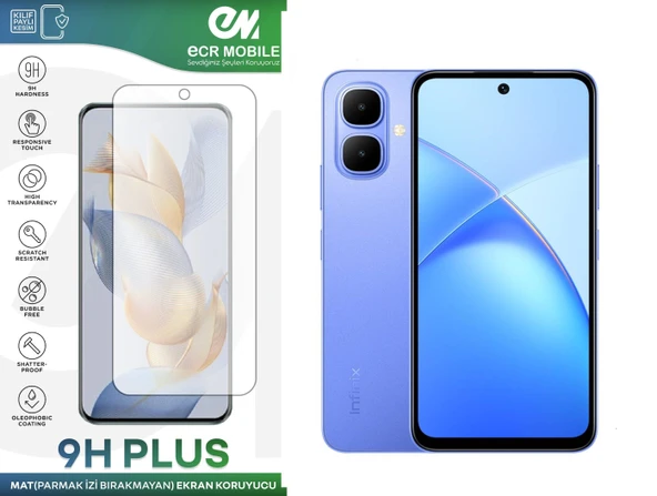 Infinix Smart 10 ile Uyumlu Ekran Koruyucu MAT Parmak İzi Bırakmayan Esnek Nano Kırılmayan ürün görseli 1