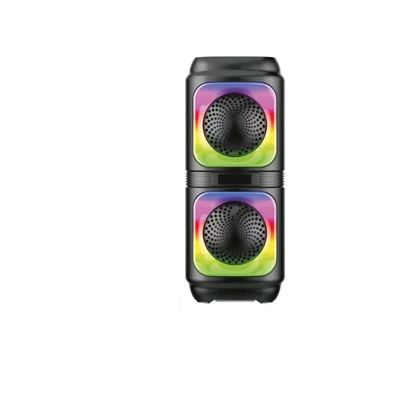Siyah Wireless Tws Rgb Renkli Bluetooth Hoparlör ürün görseli 1