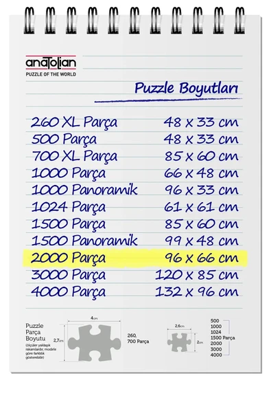 Anatolian 2000 Parça Yapboz Puzzle - Çam Ormanı 3973 - Resim 4