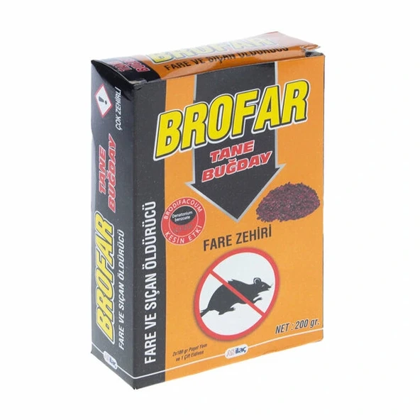 Brofar Tane Buğday Fare ve Sıçan Zehri 200gr ürün görseli 1