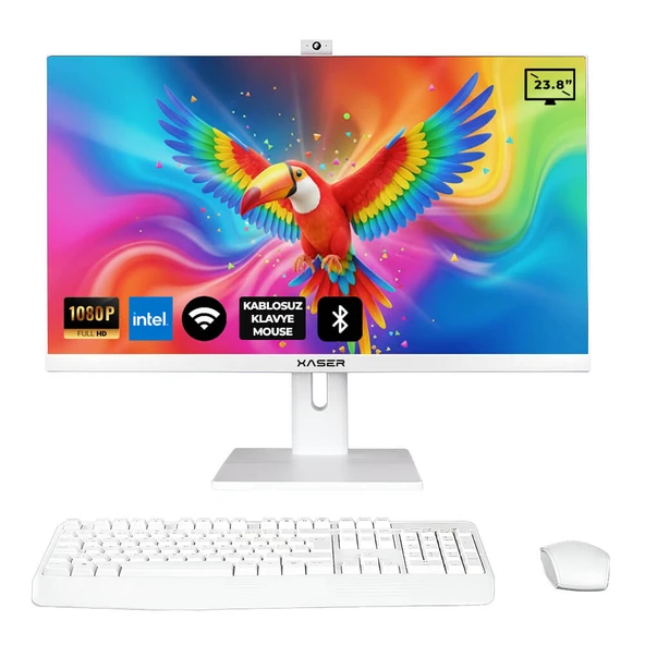 Xaser Xs125 i5 6400 8GB Ram 1TB SSD 23.8" Webcam + Wifi+ BT All In One Bilgisayar ürün görseli 1