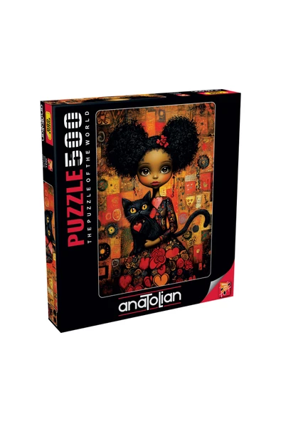 Anatolian 500 Parça Yapboz Puzzle - Kara Kedi 3641 ürün görseli 1