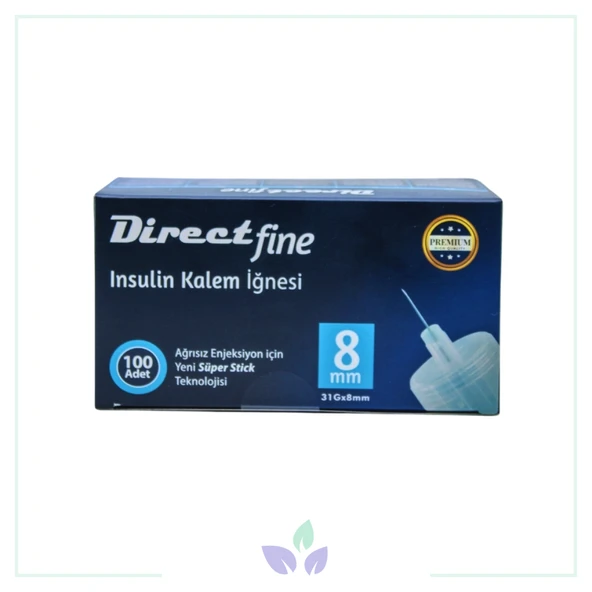 Direct Fine İnsulin Kalem İğnesi 8 mm ürün görseli 1