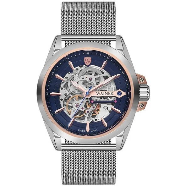 Wainer Swiss Made WA.25687-B 46 mm Hasır Kordonlu Otomatik Erkek Kol Saati ürün görseli 1