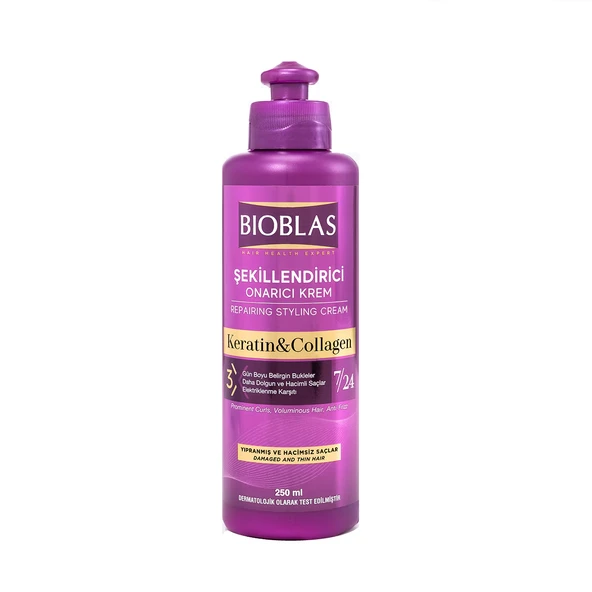 Bioblas Keratin & Collagen Şekillendirici ve Onarıcı Saç Bakım Kremi 250 ml ürün görseli 1