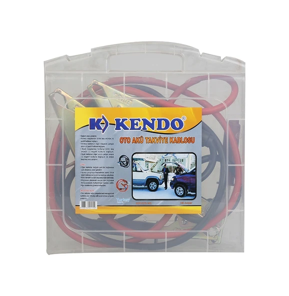Kendo KTK302 Çantalı Oto Akü Takviye Kablosu 150 Amper 2 Metre ürün görseli 1