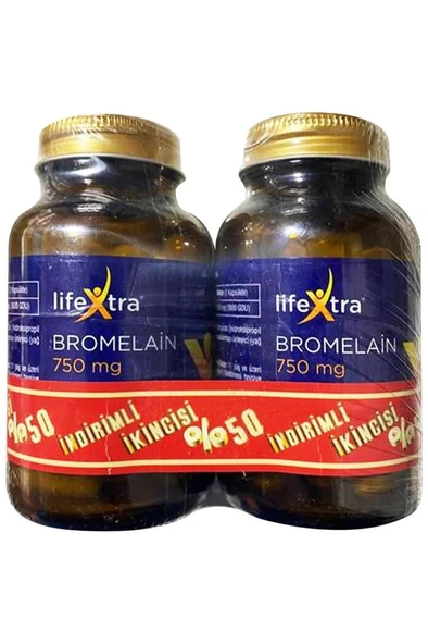 Lifextra Bromelain 30 Kapsül - 2'li Kofre ürün görseli 1