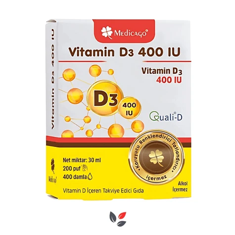Medicago Vitamin D3 400 IU Puf 30 ml ürün görseli 1