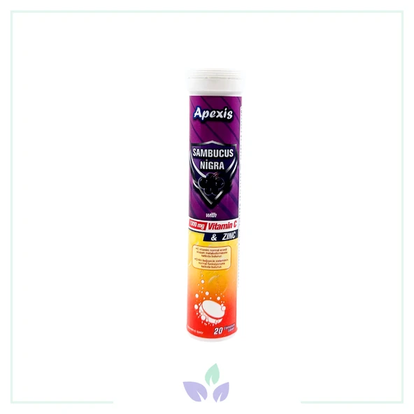 Apexis Sambucus Nigra Vitamin C 1000 mg 20 Tablet ürün görseli 1
