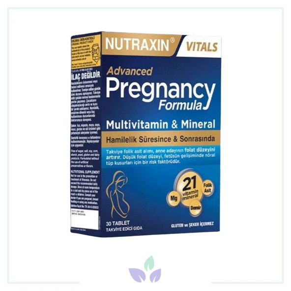 Nutraxin Advanced Pregnancy Formula 30 Tablet ürün görseli 1