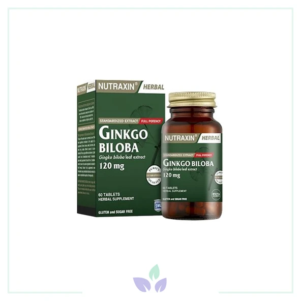Nutraxin Ginkgo Biloba 60 Kapsül ürün görseli 1