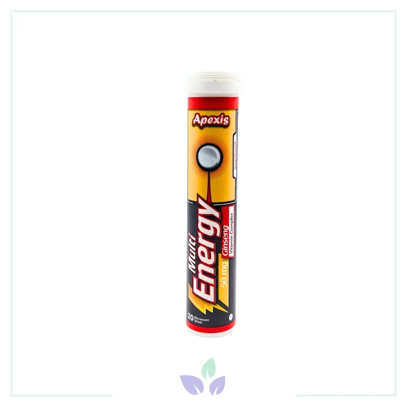 Apexis Multi Energy Ginseng 20 Efervesan Tablet ürün görseli 1