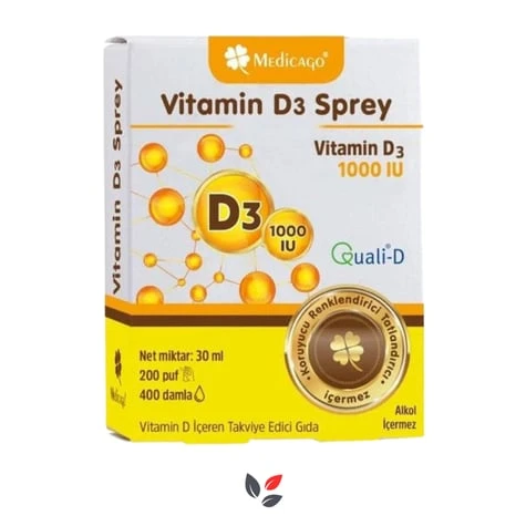 Medicago Vitamin D3 1000 IU Sprey 30 ml ürün görseli 1
