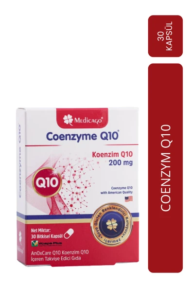 Medicago Coenzyme Q10 200 mg 30 Kapsül ürün görseli 1
