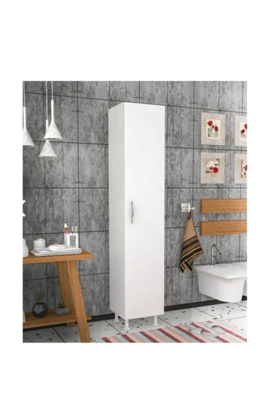 ARTEL MOBİLYA 5 Raflı Banyo Boy Dolabı ürün görseli 1