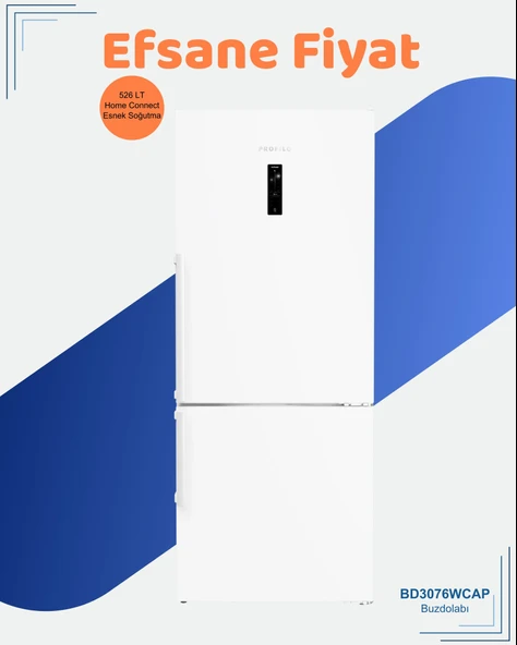 Profilo BD3076WCAP Kombi No Frost Buzdolabı ürün görseli 1