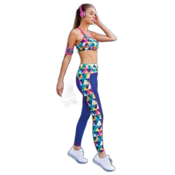 YENİ İNCİ DESENLİ T126 (YOGA-FITNESS-PİLATES-KOŞU) SPORCU TAYTI TEK ALT ürün görseli 1