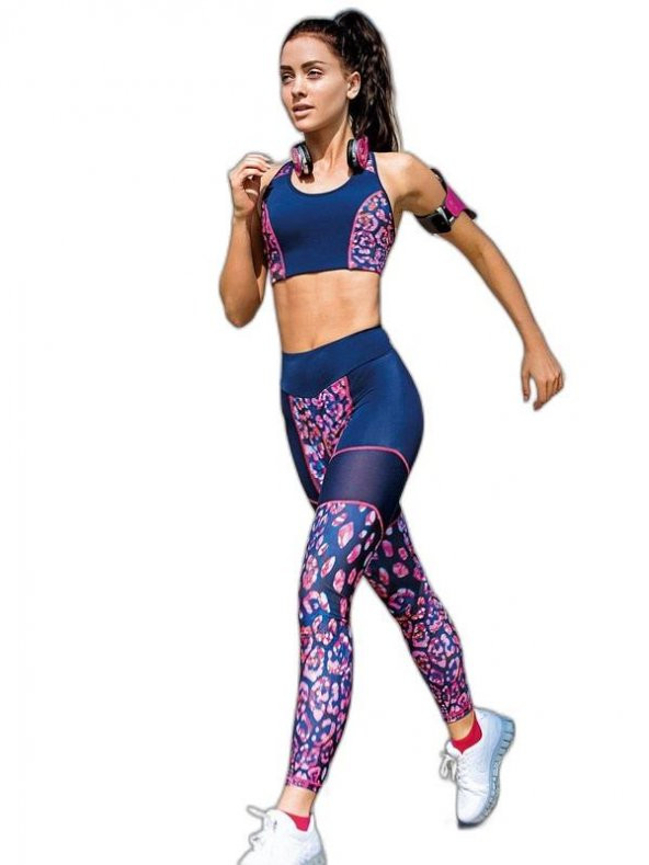YENİ İNCİ T133 LACİVERT (YOGA-FITNESS-PİLATES-KOŞU) SPORCU TAYTI TEK ALT ürün görseli 1