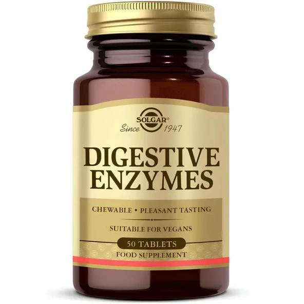 Solgar Digestive Enzymes 50 Tablet ürün görseli 1