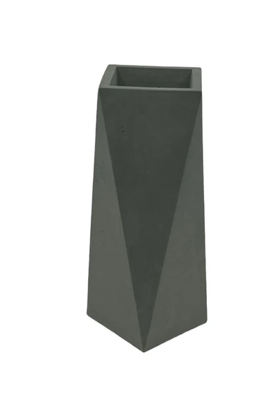 Betonmall Naturel Seri Beton Vazo Geometrik ürün görseli 1