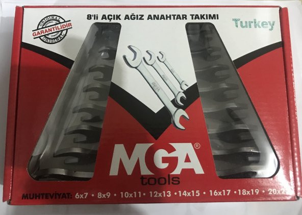 MEGA 8 PARÇA AÇIK AĞIZ ANAHTAR TAKIMI HOBİ EKO ürün görseli 1