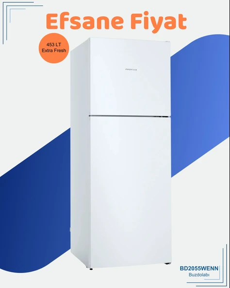 Profilo BD2055WENN Çift Kapılı No Frost Buzdolabı ürün görseli 1