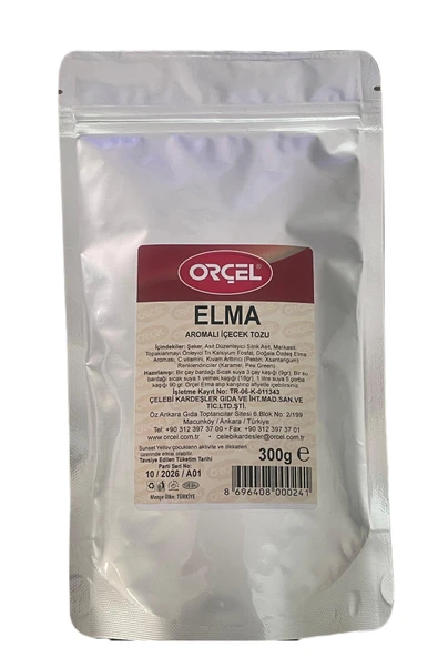 ORÇEL Elma Aromalı içecek Tozu Oralet Çay 300 Gr. ürün görseli 1