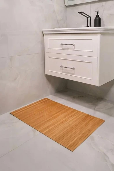 Digithome Kaymaz Taban Katlanabilir Çok Amaçlı Mat Dekoratif Banyo Paspası 70x45 Cm- 1403 ürün görseli 1