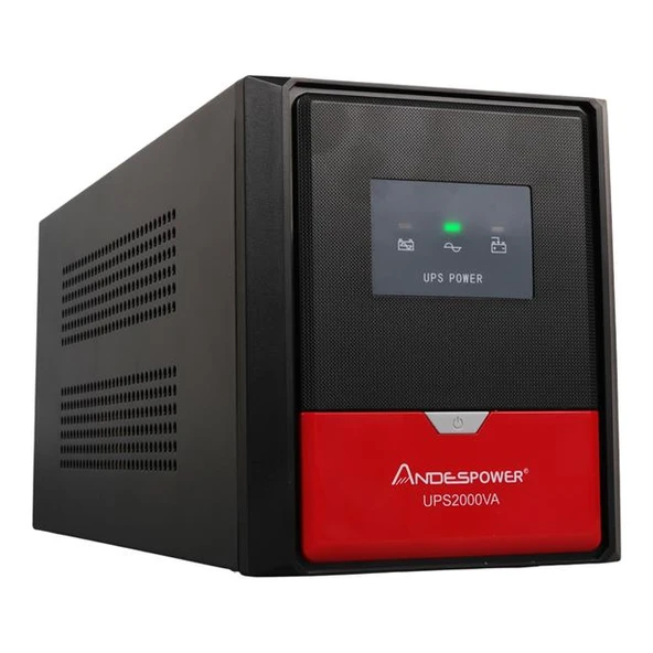 Andespower UPS2000VA 2000VA 12V9ahx2 UPS Kesintisiz Güç Kaynağı Line - İnteraktif ürün görseli 1