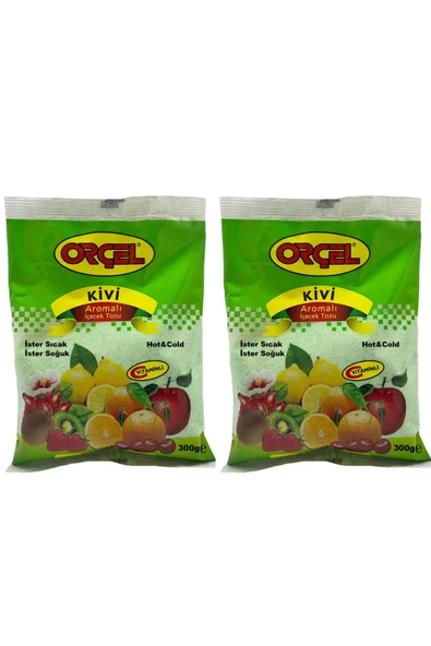 ORÇEL Kivi Aromalı içecek Tozu Oralet Sıcak Soğuk 300gr.x 2 Adet ürün görseli 1