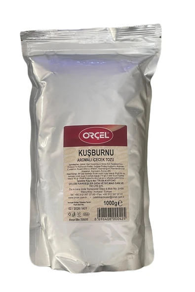 ORÇEL Kuşburnu Aromalı Içecek Tozu Oralet Çay 1 Kg. ürün görseli 1