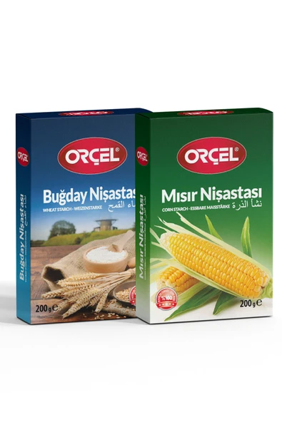 ORÇEL Buğday + Mısır Nişastası 200gr. Set ürün görseli 1