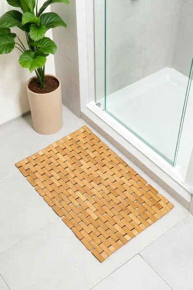 Digithome Kaymaz Taban Katlanabilir Çok Amaçlı Mat Dekoratif Banyo Paspası 40x60 Cm- 862 ürün görseli 1