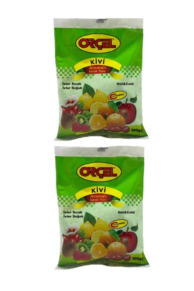 ORÇEL Kivi Aromalı Içecek Tozu Oralet Çay 300gr.x 2 Adet ürün görseli 1