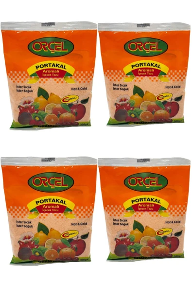 ORÇEL Portakal Aromalı Içecek Tozu Oralet Çay 300gr.x 4 Adet ürün görseli 1