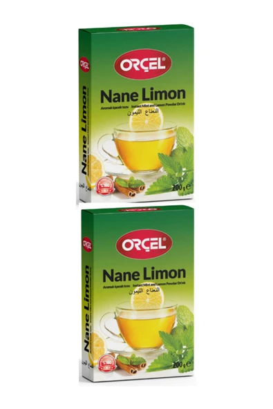 ORÇEL Nane Limon (MENTÖLLÜ) Aromalı Içecek Tozu Oralet Çay 2 X 200gr. ürün görseli 1