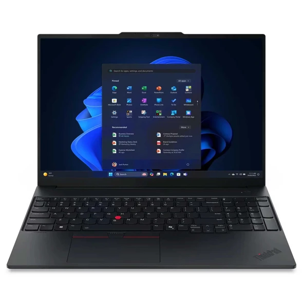 Lenovo E16 21SR006RTX019 Ultra7 255H 32GB 1TBSSD 16" WUXGA W11P Dizüstü Bilgisayar ürün görseli 1