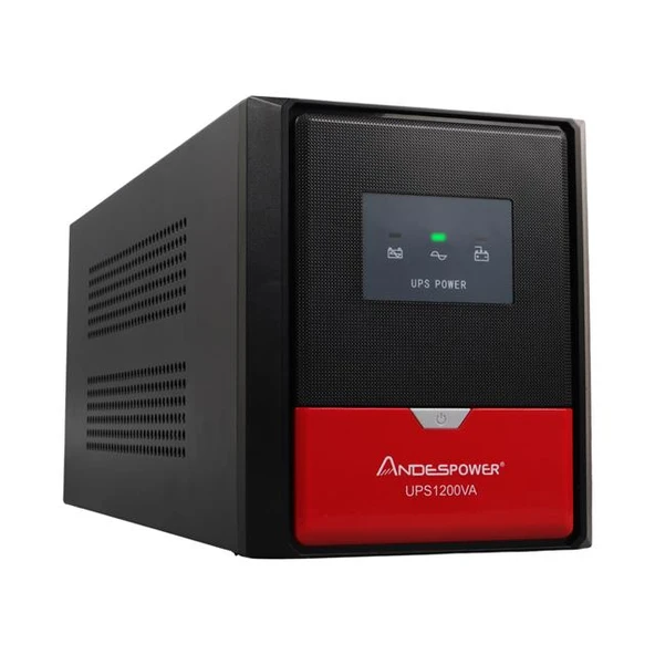 Andespower UPS1200VA 1200VA 12V7.5Ahx2 UPS Kesintisiz Güç Kaynağı Line - İnteraktif ürün görseli 1