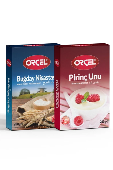 ORÇEL Buğday Nişastası 200gr.+ Pirinç Unu 200gr. Set ürün görseli 1