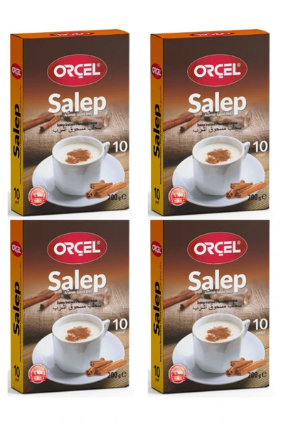 ORÇEL Salep (SAHLEP 10 FİNCAN TEK İÇİMLİK TARÇINLI) 4 X 200gr. ürün görseli 1