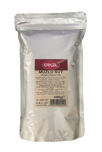 ORÇEL Muzlu Süt Aromalı Içecek Tozu Oralet Çay 1 Kg. ürün görseli 1