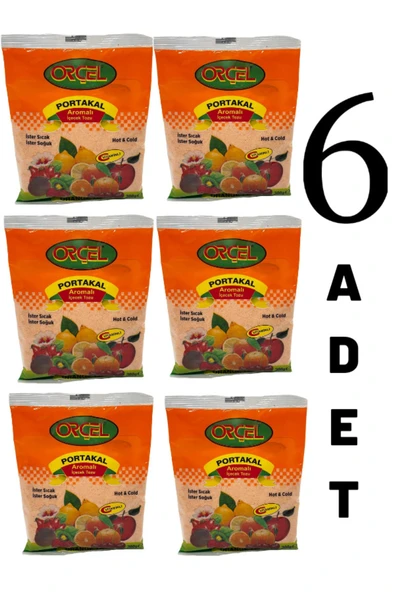 ORÇEL Portakal Aromalı Içecek Tozu Oralet Çay 300gr x 6 Adet ürün görseli 1