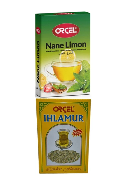 ORÇEL Nane Limon 200gr Ihlamur 30 gr Set Aromalı Içecek Tozu Oralet Çay ürün görseli 1