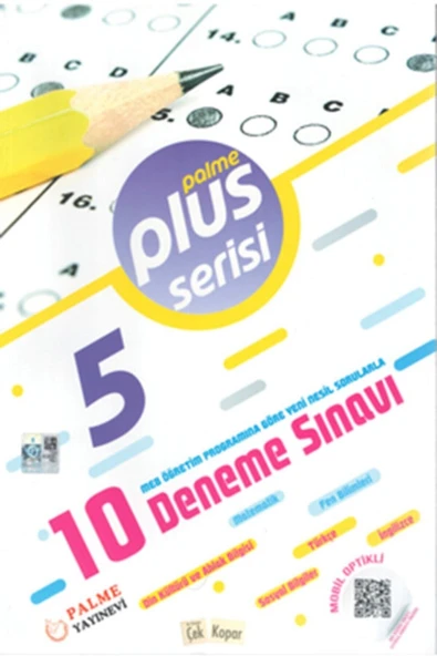 Palme Yayıncılık Plus Serisi 5.sınıf 10 Deneme Sınavı ürün görseli 1