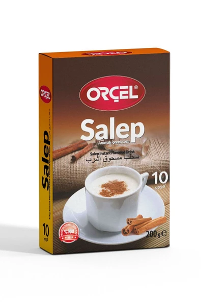 ORÇEL Salep 200gr.(SAHLEP 10 FİNCAN TEK İÇİMLİK TARÇINLI) ürün görseli 1