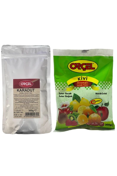 ORÇEL Orçel Kivi + Karadut Aromalı Içecek Tozu Oralet Çay 300gr.x 2 Adet ürün görseli 1