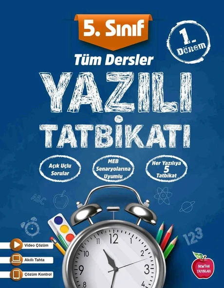 Newton Yayınları 5.Sınıf Yazılı Tatbikatı 1.Dönem Tüm Dersler Yeni ürün görseli 1